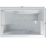 ΜΠΑΝΙΕΡΑ ΥΔΡΟΜΑΣΑΖ LUGANO 150x190