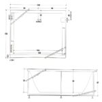 ΜΠΑΝΙΕΡΑ ΥΔΡΟΜΑΣΑΖ LUGANO 150x190