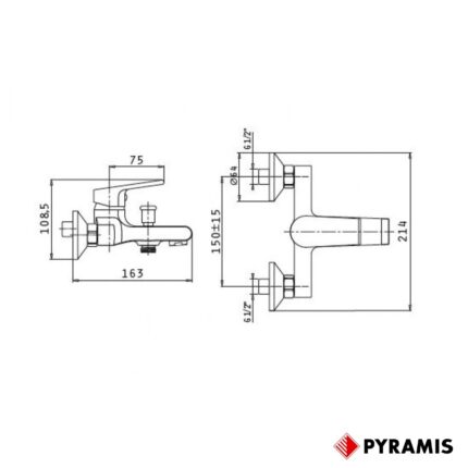 ΜΠΑΤΑΡΙΑ VIGORO PYRAMIS λουτρού