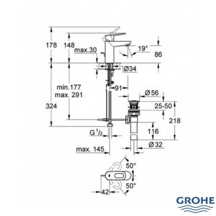 ΜΠΑΤΑΡΙΑ ΝΙΠΤΗΡΟΣ BAUEDGE (GROHE)
