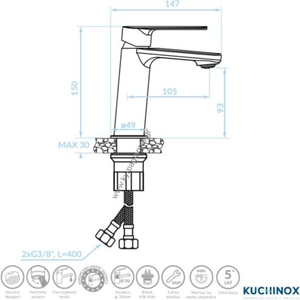 ΜΠΑΤΑΡΙΑ ΝΙΠΤΗΡΟΣ GAVA χρυσό (KUCHINOX)