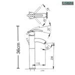 ΜΠΑΤΑΡΙΑ ΝΙΠΤΗΡΟΣ ψηλή VERDI (EVEBERG)