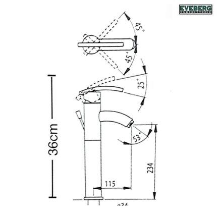 ΜΠΑΤΑΡΙΑ ΝΙΠΤΗΡΟΣ ψηλή VERDI (EVEBERG)