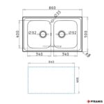 ΝΕΡΟΧΥΤΗΣ ΕΝΘΕΤΟΣ ALEA (2B) PYRAMIS 86x50