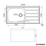 ΝΕΡΟΧΥΤΗΣ ΕΝΘΕΤΟΣ ATHENA PLUS DIAMOND (1B 1D)PYRAMIS 100x50