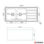 ΝΕΡΟΧΥΤΗΣ ΕΝΘΕΤΟΣ ATHENA 116x50 (2B 1D)