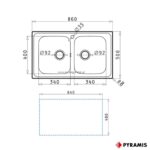 ΝΕΡΟΧΥΤΗΣ ΕΝΘΕΤΟΣ ATHENA EXTRA (2B) PYRAMIS 86x50