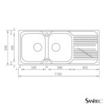 ΝΕΡΟΧΥΤΗΣ ΕΝΘΕΤΟΣ ATLANTIC 116x50