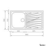 ΝΕΡΟΧΥΤΗΣ ΕΝΘΕΤΟΣ COMETA (11413) 86x50