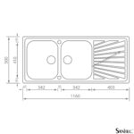 ΝΕΡΟΧΥΤΗΣ ΕΝΘΕΤΟΣ COMETA (11457) 116x50