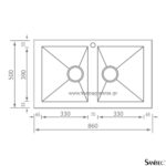ΝΕΡΟΧΥΤΗΣ ΕΝΘΕΤΟΣ PUNTO QUADRA(10904) 86x50