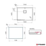 ΝΕΡΟΧΥΤΗΣ ΙΣΟΠΕΔΟΣ LUME (1B) PYRAMIS 50x40