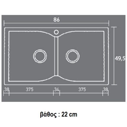 ΝΕΡΟΧΥΤΗΣ ΣΥΝΘΕΤΙΚΟΣ ΓΡΑΝΙΤΗΣ 78x50(340)