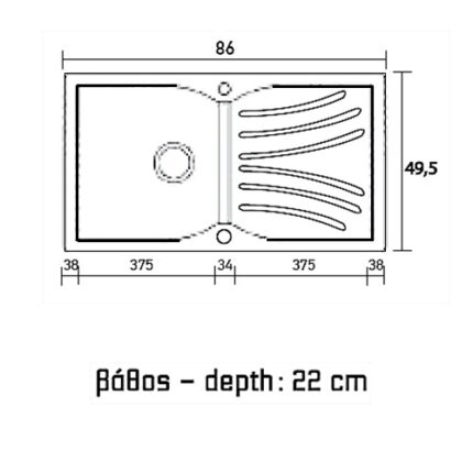 ΝΕΡΟΧΥΤΗΣ ΣΥΝΘΕΤΙΚΟΣ ΓΡΑΝΙΤΗΣ 86x50(337)