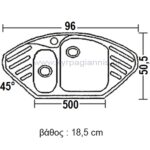 ΝΕΡΟΧΥΤΗΣ ΣΥΝΘΕΤΙΚΟΣ ΓΡΑΝΙΤΗΣ 96x51(302)