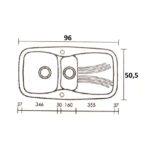 ΝΕΡΟΧΥΤΗΣ ΣΥΝΘΕΤΙΚΟΣ 96x50,5 (719 CAPUCCINO)