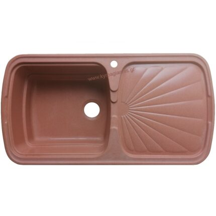 ΝΕΡΟΧΥΤΗΣ ΣΥΝΘΕΤΙΚΟΣ ΓΡΑΝΙΤΗΣ 96x50,5 (707 GRANITE TERACOTTA)