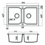 ΝΕΡΟΧΥΤΗΣ ULTRA GRANITE 818 86x50