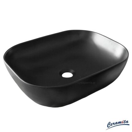 ΝΙΠΤΗΡΑΣ ENCORE BLACK MATT 50cm επικαθήμενος CERAMITA