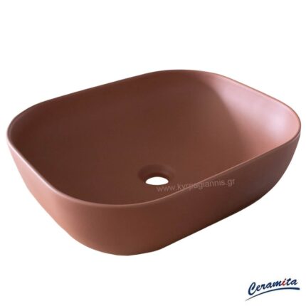 ΝΙΠΤΗΡΑΣ ENCORE BROWN MATT 50cm επικαθήμενος CERAMITA