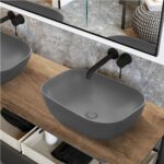 ΝΙΠΤΗΡΑΣ ENCORE GREY MATT 50cm επικαθήμενος CERAMITA
