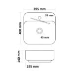 ΝΙΠΤΗΡΑΣ ΜΠΑΝΙΟΥ KASSANDRA 40cm επικαθήμενος πάγκου