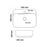 ΝΙΠΤΗΡΑΣ ΜΠΑΝΙΟΥ KASSANDRA 50cm επικαθήμενος πάγκου