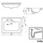 ΝΙΠΤΗΡΑΣ ΕΠΙΠΛΟΥ NEW LEICESTER VANITY 60cm επικαθήμενος LECICO