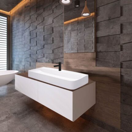 ΝΙΠΤΗΡΑΣ SLIM WHITE 100cm επικαθήμενος CERAMITA