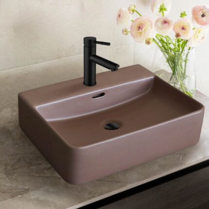 ΝΙΠΤΗΡΑΣ SLIM BROWN MATT 50cm επικαθήμενος CERAMITA