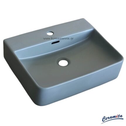 ΝΙΠΤΗΡΑΣ SLIM GREY MATT 50cm επικαθήμενος CERAMITA