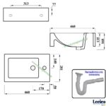 ΝΙΠΤΗΡΑΣ ΜΠΑΝΙΟΥ VIENO 28cm επικαθήμενος / επιτοίχιος LECICO