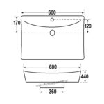 ΝΙΠΤΗΡΑΣ ΜΠΑΝΙΟΥ ΜΠΟΛ 60x44 (ΑΝ6062) επικαθήμενος