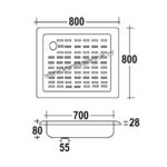 ΝΤΟΥΖΙΕΡΑ 80x80 SMAVIT ΤΕΤ