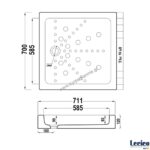 ΝΤΟΥΖΙΕΡΑ 70x70 LECICO ΤΕΤΡΑΓΩΝΗ ΠΟΡΣΕΛΑΝΙΝΗ