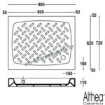 ΝΤΟΥΖΙΕΡΑ 72x90 ALTHEA ΟΡΘΟΓΩΝΙΑ