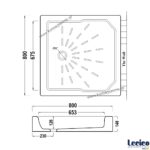 ΝΤΟΥΖΙΕΡΑ 80x80 LECICO ΤΕΤΡΑΓΩΝΗ ΠΟΡΣΕΛΑΝΙΝΗ