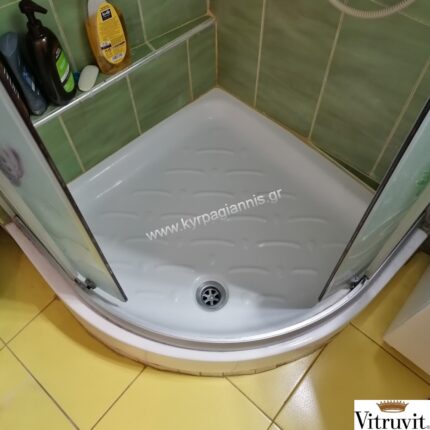 ΝΤΟΥΖΙΕΡΑ μπάνιου ΠΟΡΣΕΛΑΝΙΝΗ 80x80 VITRUVIT ΓΩΝΙΑΚΗ ιταλίας