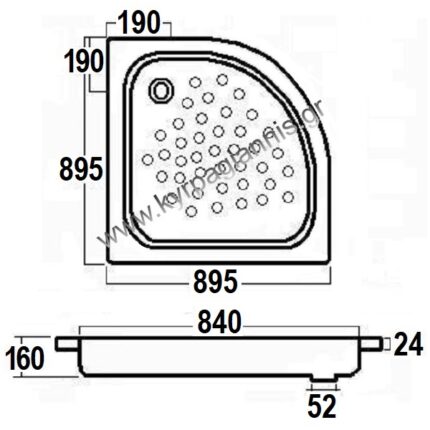 ΝΤΟΥΖΙΕΡΑ 90x90 SMAVIT ΓΩΝ