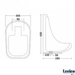 ΟΥΡΗΤΗΡΙΟ ΤΟΙΧΟΥ ATLAS white 43x30 lecico