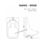 ΟΥΡΗΤΗΡΙΟ ΤΟΙΧΟΥ NANO (U9006) 38x30 cefone