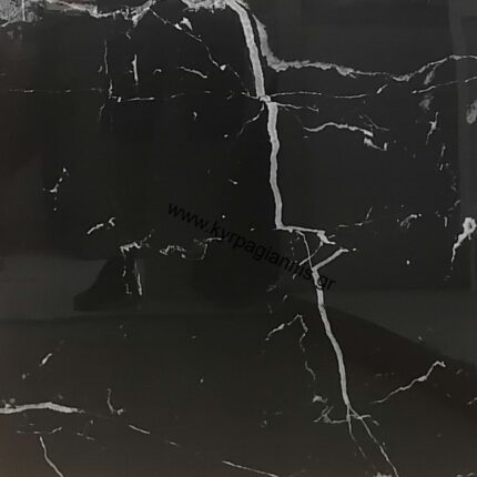 ΠΛΑΚΑΚΙ AINARA BLACK HIGH GLOSSY 60x60 πορσελανάτο