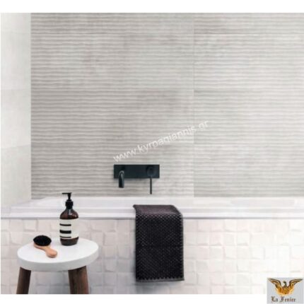 ΠΛΑΚΑΚΙ τοίχου BETON DEC LINE GREY 30x90 Λευκόπαστο Rettificato