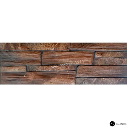 ΠΛΑΚΑΚΙ επένδυσης τοίχου JERICO MARRON 19x57