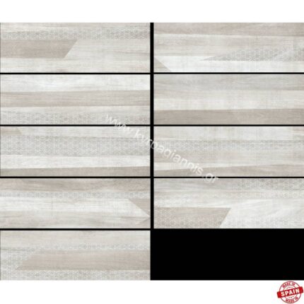 ΠΛΑΚΑΚΙ τοίχου JUNGLE DECORO FRAMMENTI 20x60 Κοκκινόπαστο