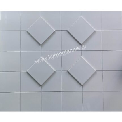 Πλακάκι τοίχου Λευκό 15x15 κεραμικό