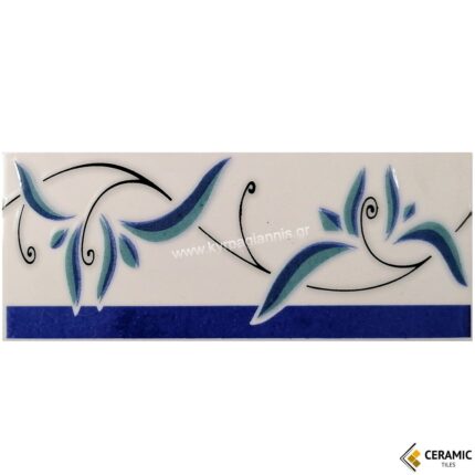 ΠΛΑΚΑΚΙ ΛΙΣΤΕΛΟ τοίχου 0063Β ΜΠΛΕ-ΣΙΕΛ 20x8