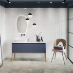 ΠΛΑΚΑΚΙ MONOBLOCK WHITE half bar glossy 20x20