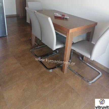 ΠΛΑΚΑΚΙ δαπέδου πορσελανάτο ODEON BROWN 40,3x40,3 (Αντιπαγωτικό)