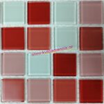 Ψηφίδα Άσπρη-Κόκκινη GB09 δίχτυ 30x30